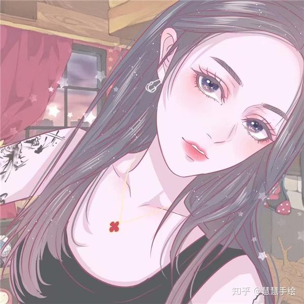 女头像手绘唯美图片高清 手绘头像女唯美气质 手绘头像定制约稿