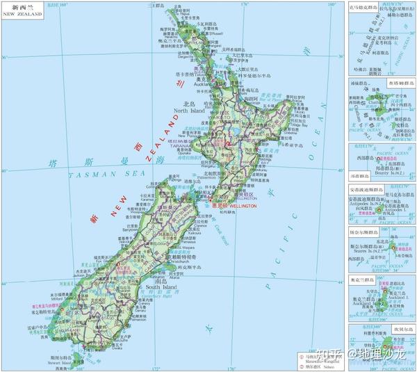 新西兰是一个岛屿国家,从纬度位置来看,终年受盛