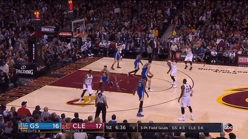 从技战术角度分析为什么在1617赛季nba总决赛前几场中特里斯坦汤普森