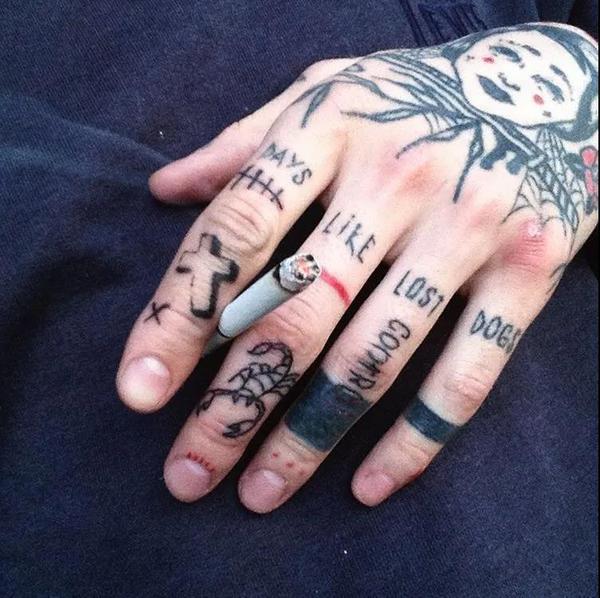 纹身idea丨花臂都有了,手指也要玩得花!