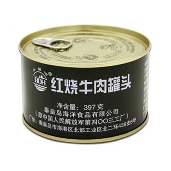 北戴河(bdh)红烧牛肉罐头 户外肉罐头 397g