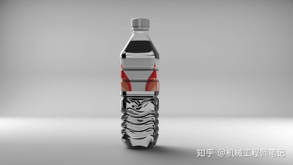 solidworks建模矿泉水瓶渲染图欣赏