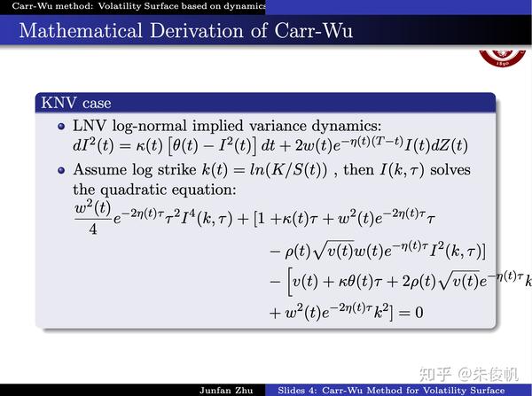 11 carr-wu方法:stochastic volatility surface(4)