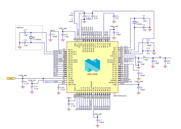 nrf52840芯片硬件设计解析