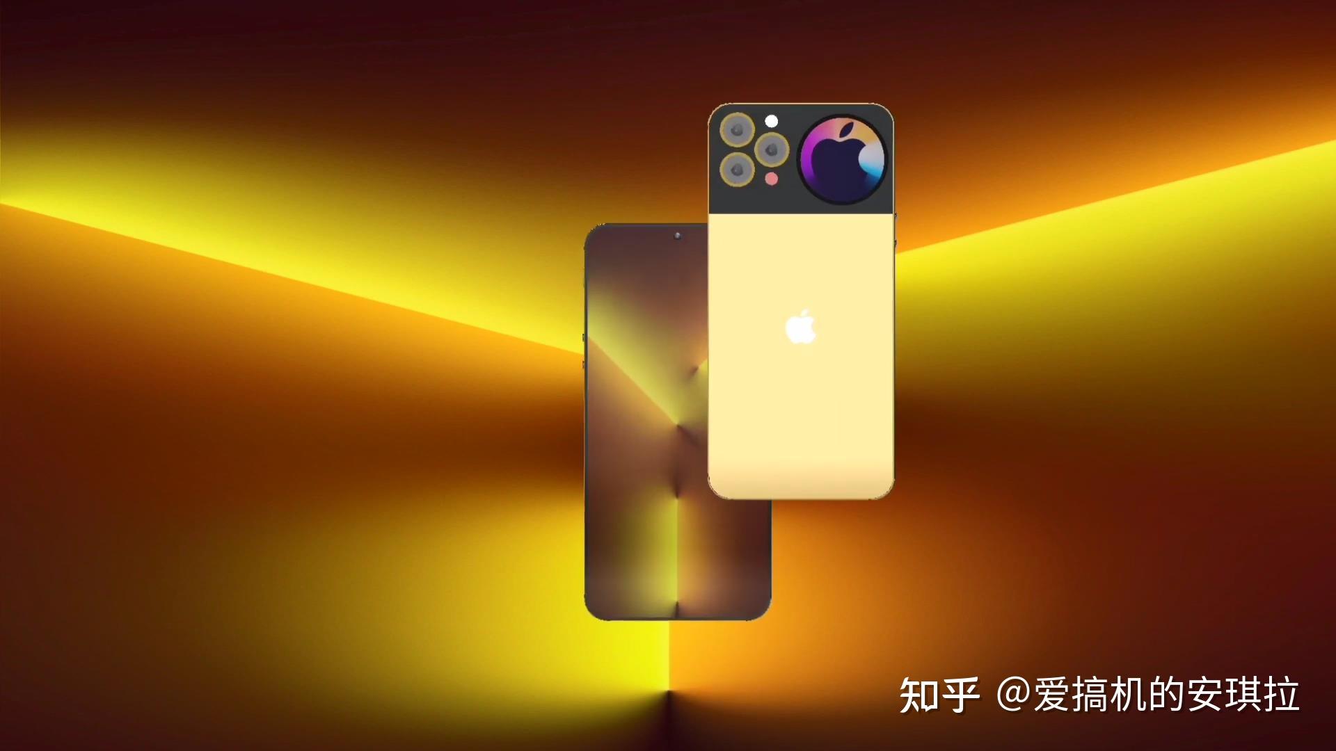 iphone14渲染图曝光,iphone14外观曝光 iphone14渲染图曝光副屏加居中挖孔外观设计大变样