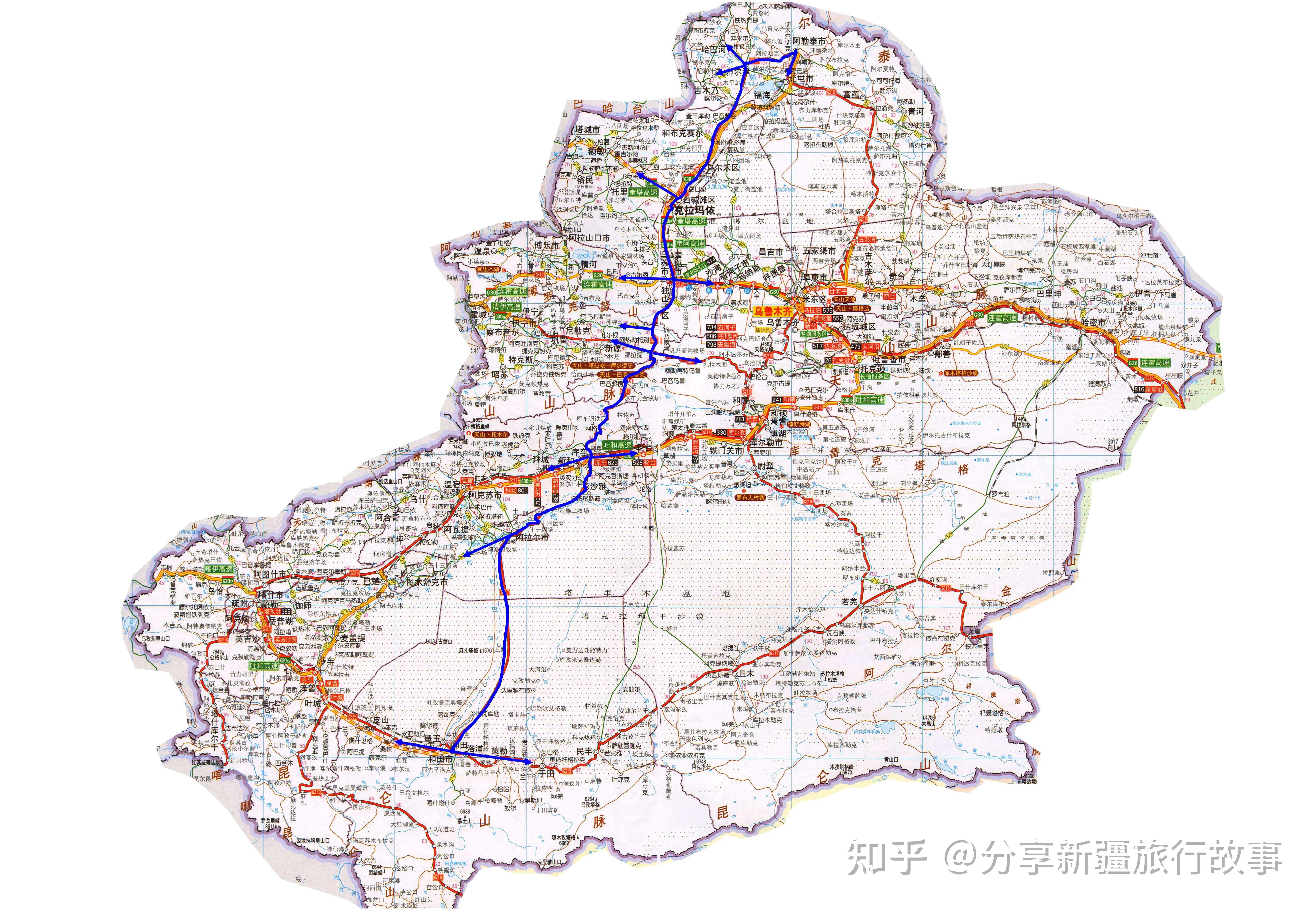 (独山子到库车段每年6-9月可通行)新疆旅游攻略(82)-新疆国道高速