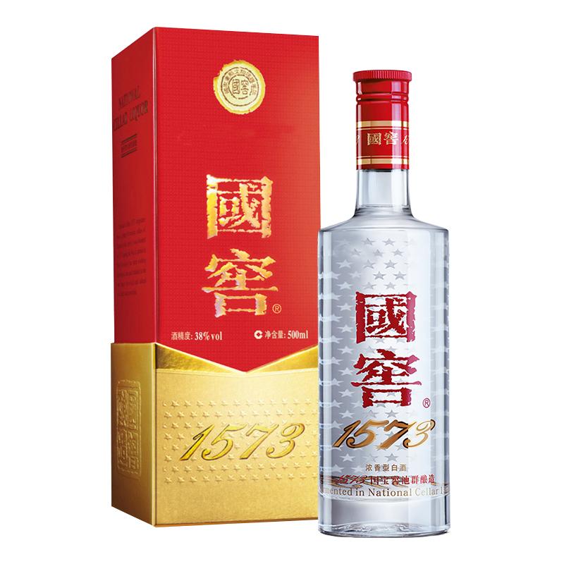 现价￥999 泸州老窖 国窖1573 38度 浓香型白酒酒水 500ml (百年品牌