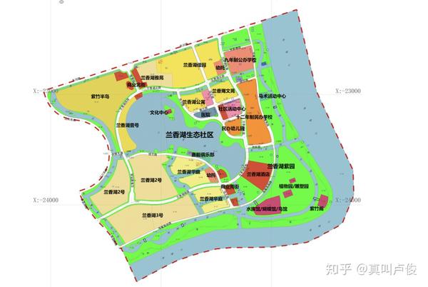 也是区域内仅有的,唯一一块成片住宅开发的 兰香湖生态社区