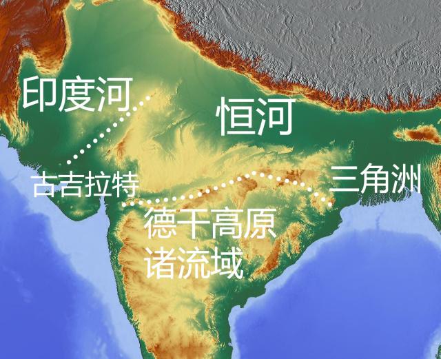 二,北印度平原,从德里东南部沿恒河流域向东直到缅甸边境.