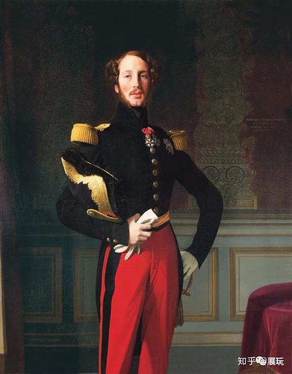 法国王子,奥尔良公爵费迪南肖像 安格尔 1842年