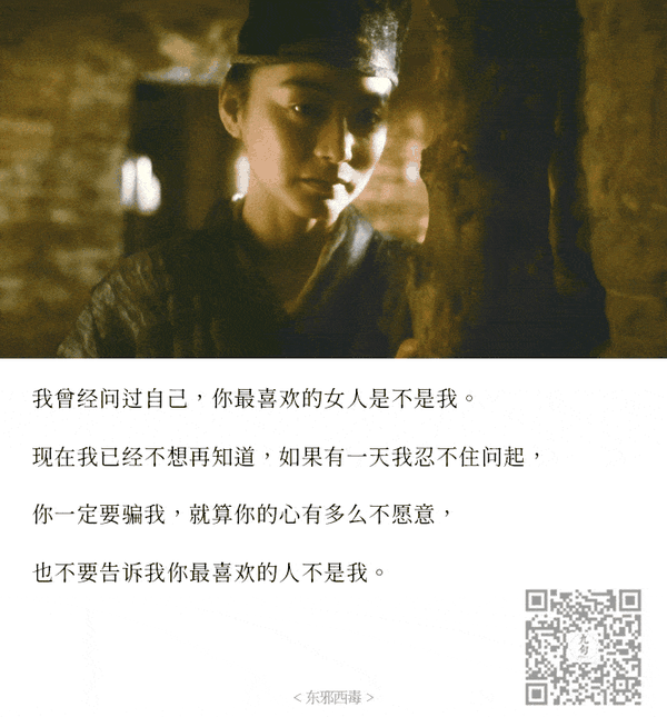王家卫系列:《东邪西毒》终极版经典台词截图-公众号