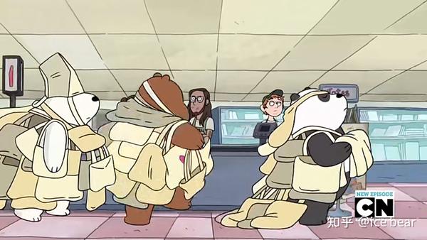 这部动画主要讲述三只拟人化的熊——开朗外向的棕熊grizz,喜欢宅家