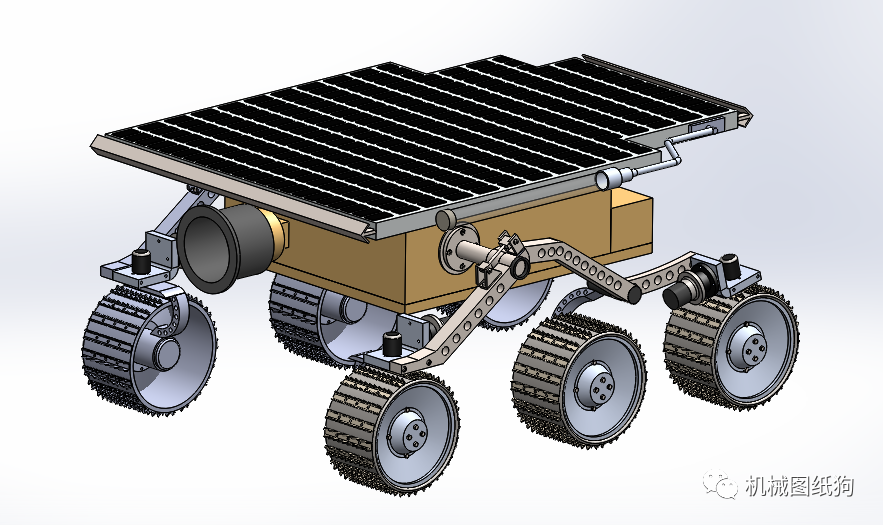 【其他车型】sojourner-rover漫游者火星车模型3d图纸 step格式