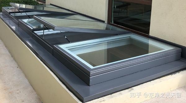 京津之光阳光房上悬通风采光铝合金断桥铝天窗