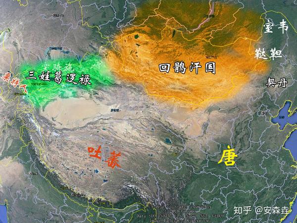 回鹘汗国,葛逻禄联盟的兴起.