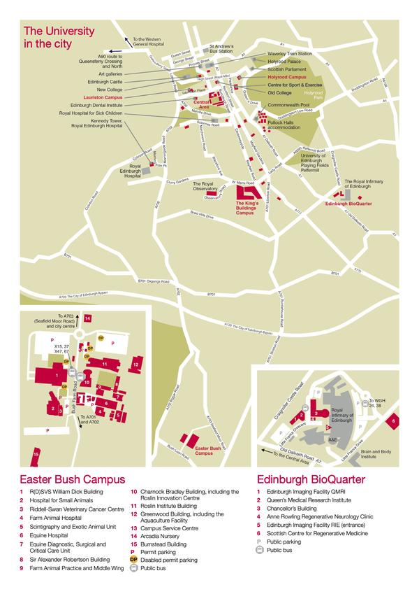 英国院校指南爱丁堡大学地图及专业详情