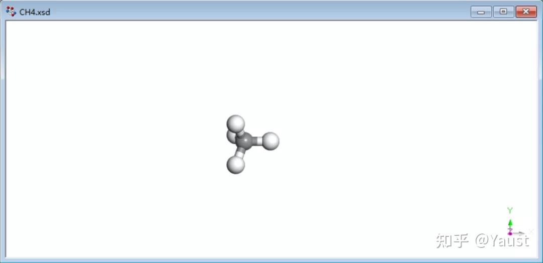 工具栏上的加h工具,添加h原子成为ch4分子(也可以导入甲烷分子结构