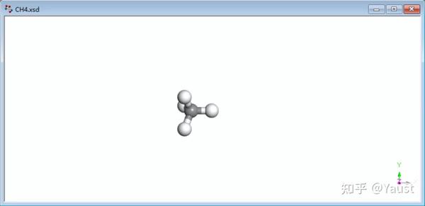 工具栏上的加h工具,添加h原子成为ch4分子(也可以导入甲烷分子结构