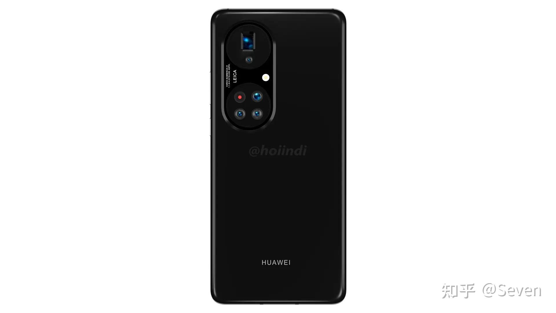 华为P50pro摄像头,华为p50pro200倍变焦 渲染显示华为p50pro摄像头二筒六摄设计