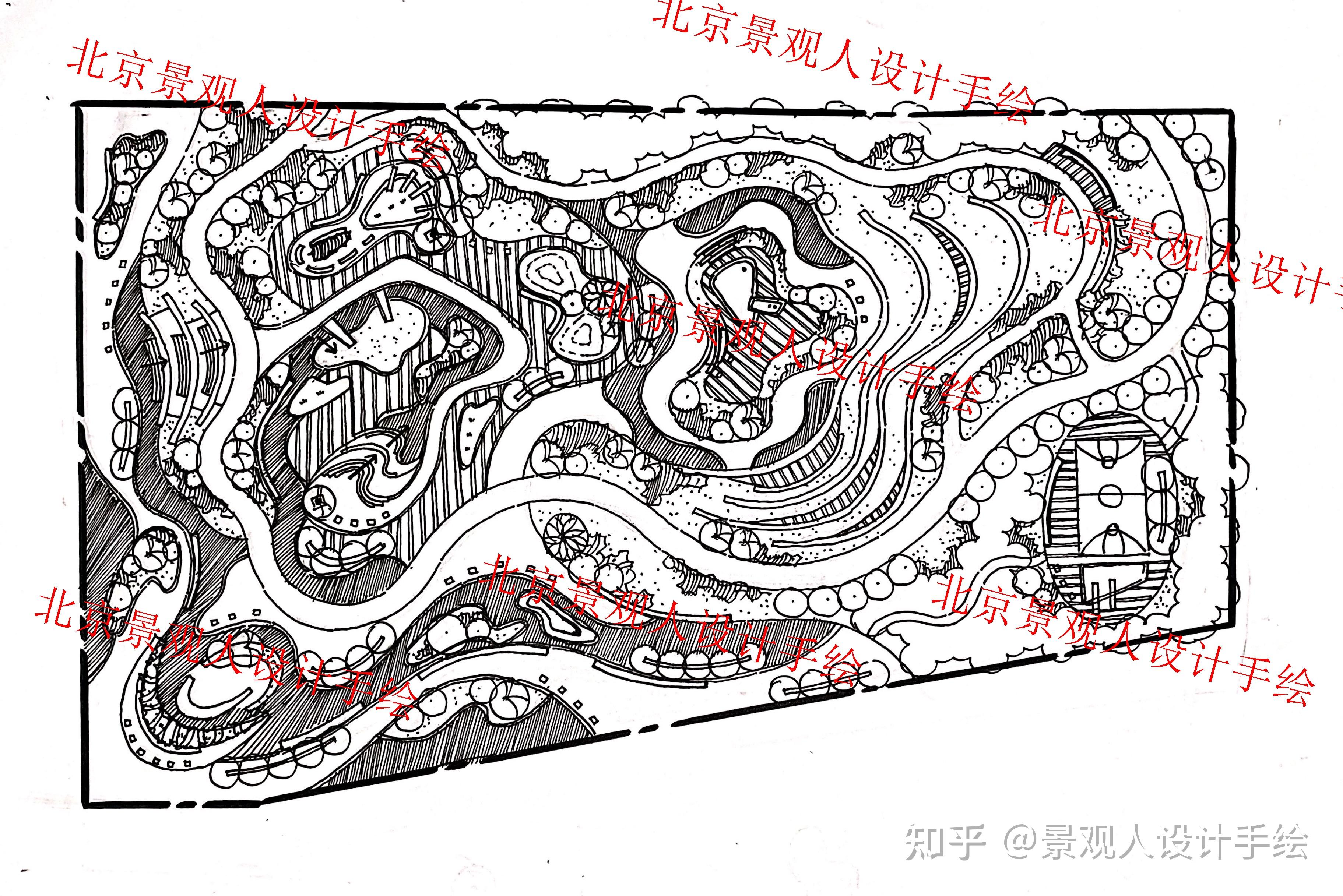 案例学习抄绘系列1青岛海岸万科城拾光公园