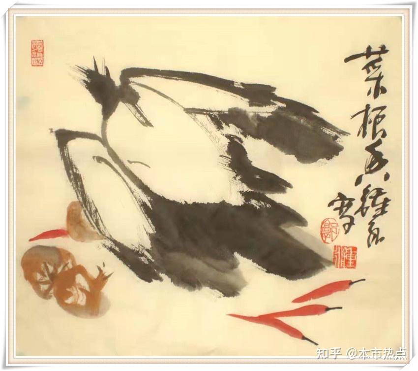 本市热点:白石流风——中国著名书画家郭钟永教授画白菜