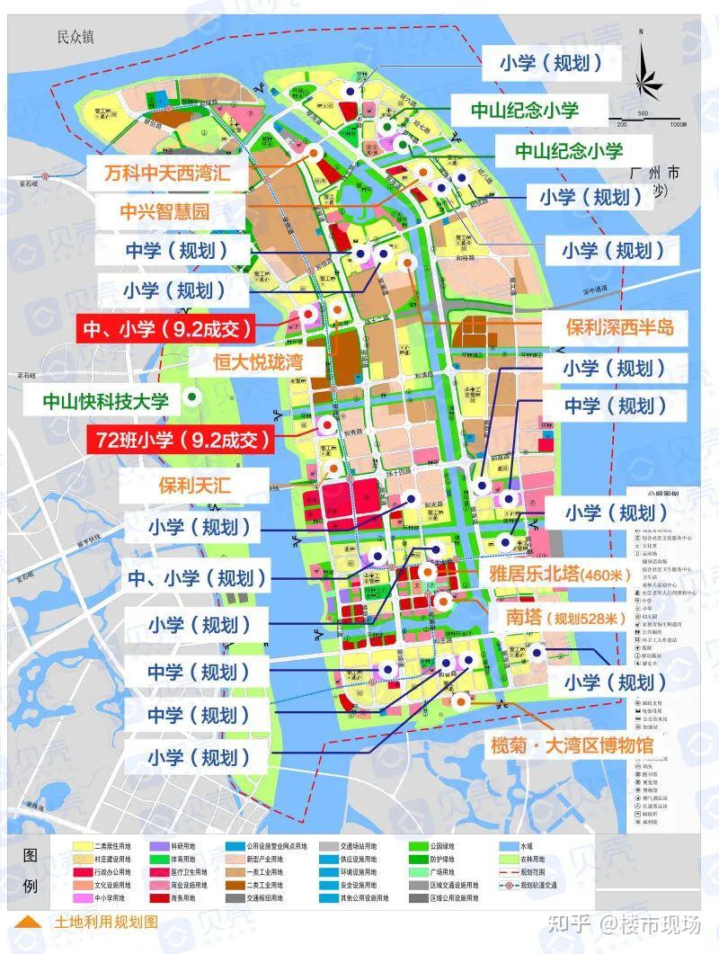 中山翠亨新区规划怎么样7大产业园1个湾区医疗城40所学校