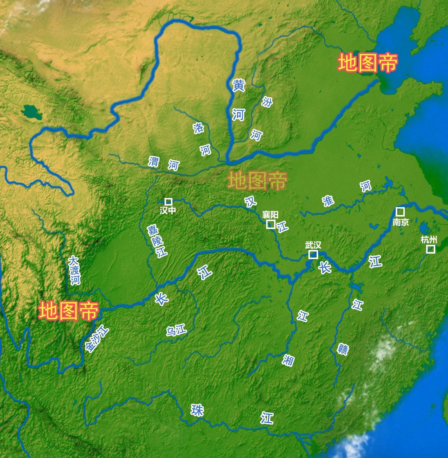 地图帝 微信公众号:地图帝 26人 赞同了该文章 我国第一长河,世界第