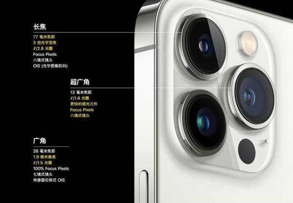 iphone 13 pro max搭载了经过全新设计的后置摄像头模组,其在设计思路