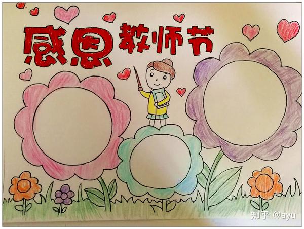 手抄报作业(五)--感恩教师节