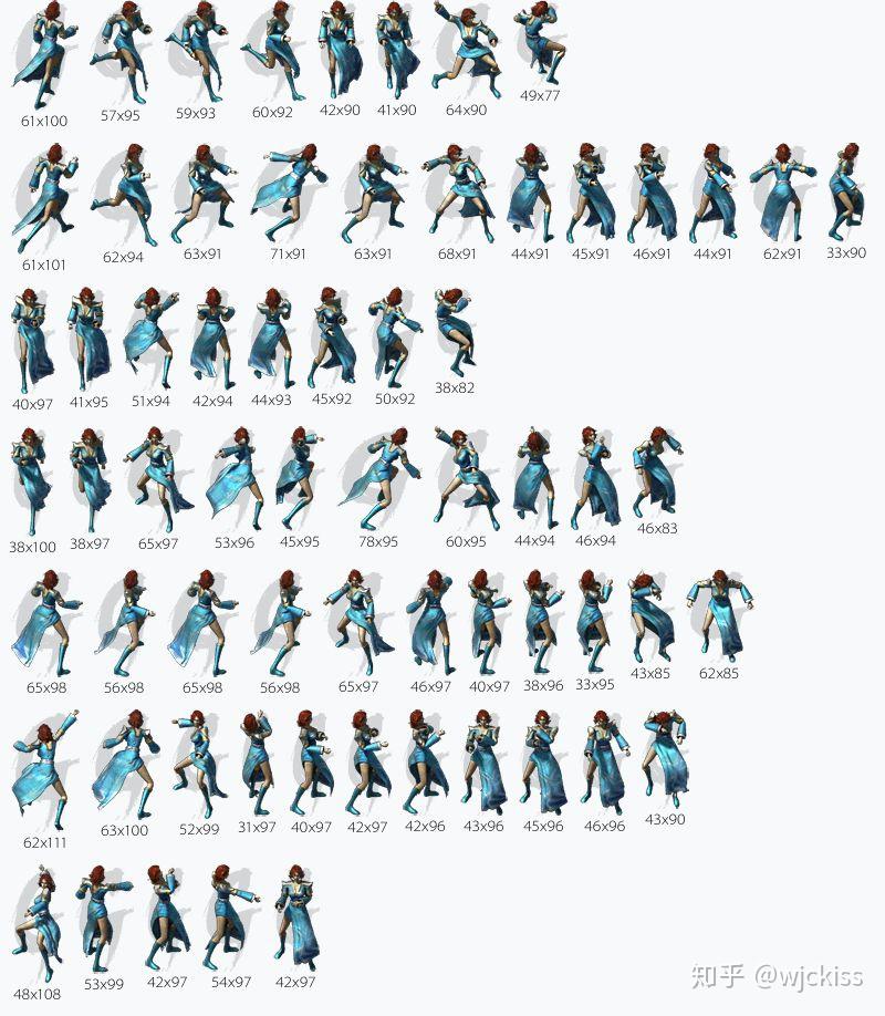 分享游戏素材rpg女人物衣服