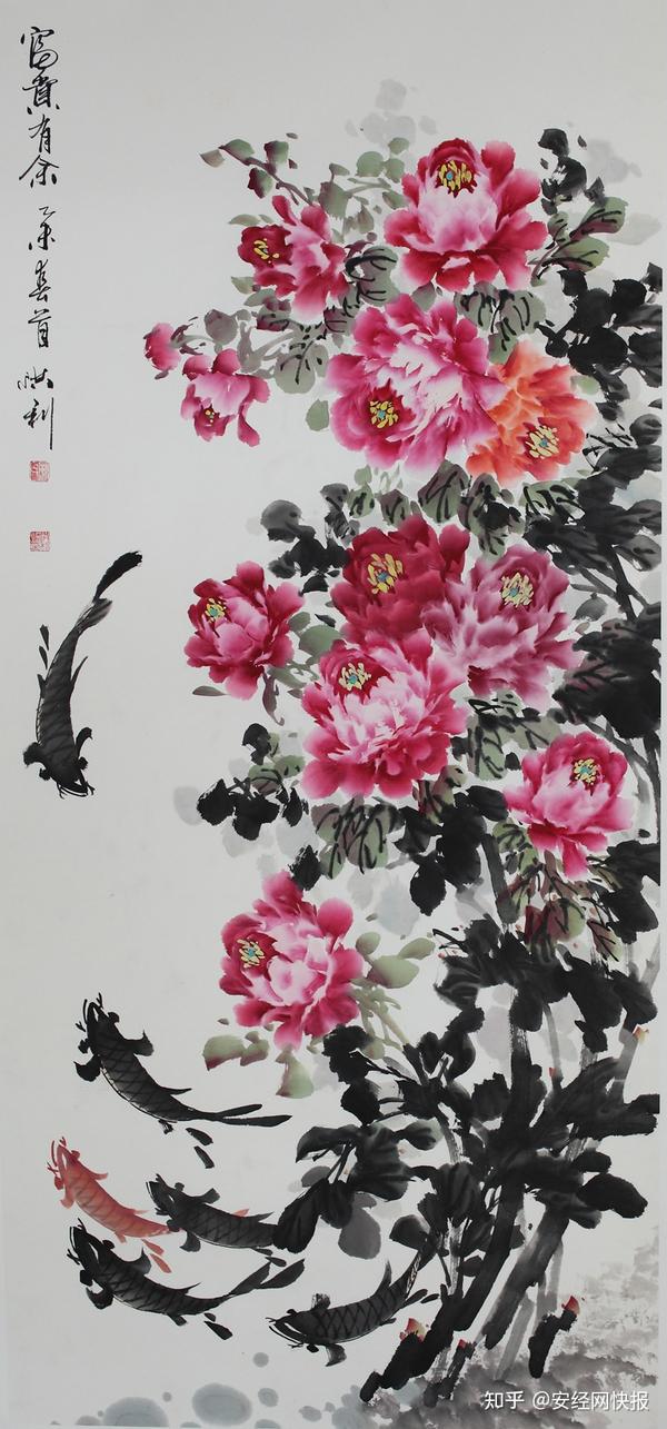 当代著名花鸟画家曹洪利绘画作品