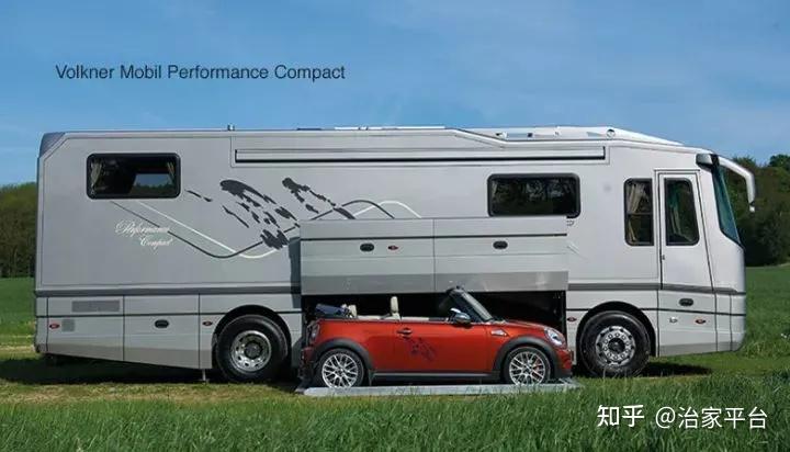 自带车库的volkner performance霸气侧漏的房车02由于拖挂式房车空间