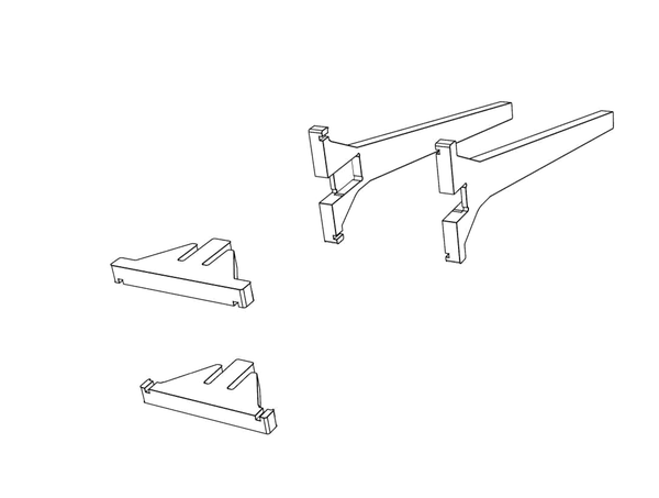 三方向相互卡紧 三方向的木板本没有固定 但当它们相互交接,能互相
