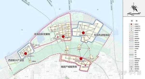 前湾新区(杭州湾新区)空间规划,3大主通道,构建新区发展蓝图!
