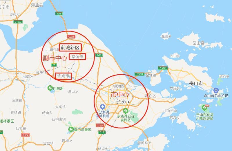 展开杭州湾地图,可以看见,杭州湾新区恰巧处于环杭州湾大湾区的"几何