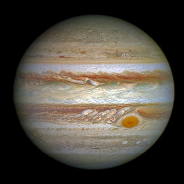 木星是太阳系行星中体积最大,自转最快的一颗,是气体行星,木星上著名