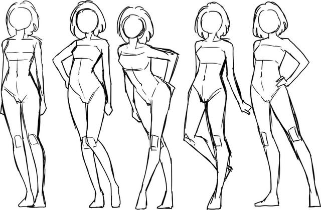 如何画女生的腿?如何把握人体平衡点?超详细教程来啦