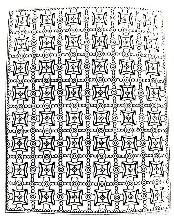 2. 万环纹 亦为连环纹之一,寓意连绵不断.