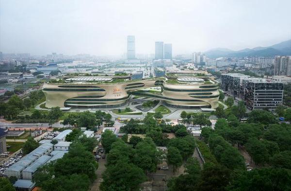 坐落于广州白云新城核心地块的广州无限极广场,作为扎哈最后的作品之