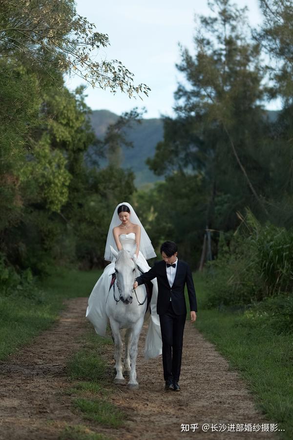 长沙首发仪式感婚纱照风格骑白马的公主来了