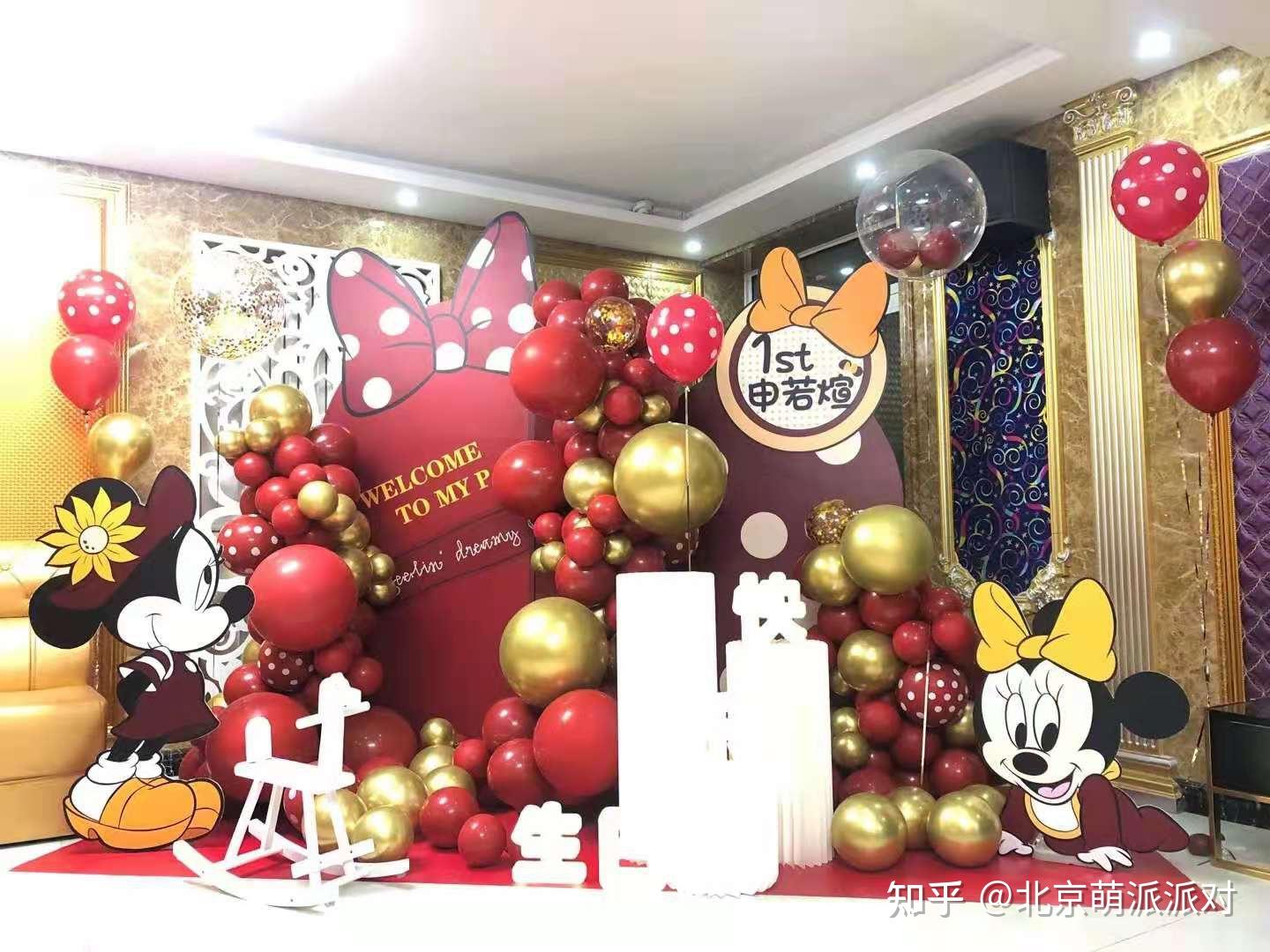 宝宝百天满月周岁生日宴场景布置不用头疼头疼我帮大家推荐一个气球