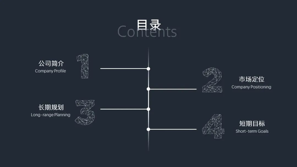ppt目录页素材模板