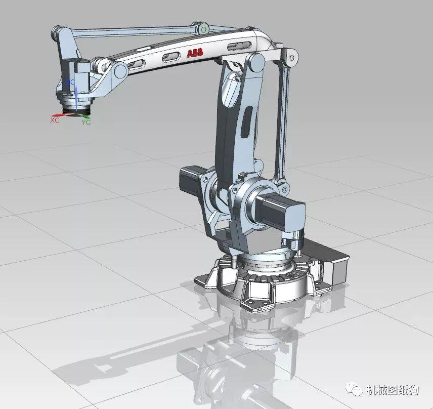 【机器人】abb irb 460高速码垛机器人3d图纸 igs stp