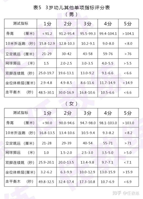 附录:其他单项指标评分标准