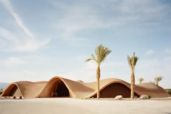 与沙漠融为一体的建筑