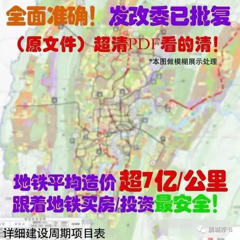 重庆控规图城市建设地铁交通买房子新房投资选址详细电子地图规划