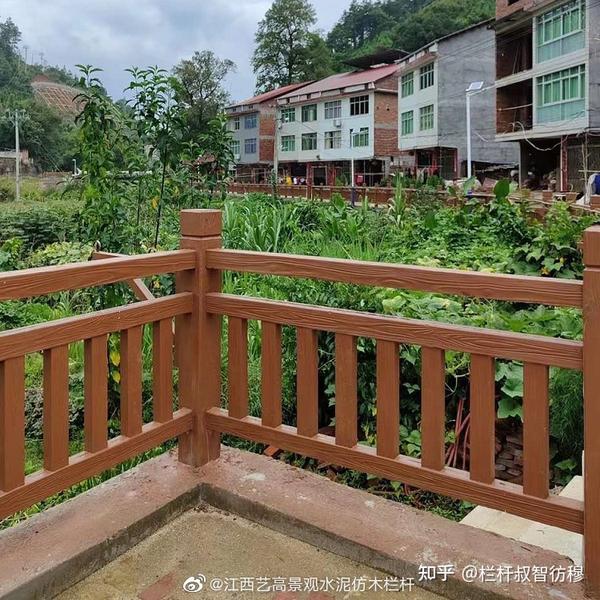 湖北水泥栏杆厂家制作工艺,黄石仿木河道栏杆,仿木景观护栏图片