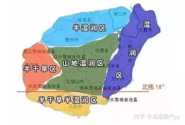 因热带雨林分布较广,山中湿度相对较大,且位于海南中部,受海风影响极