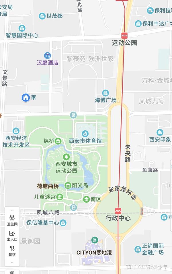 西安地铁 距离西安城市运动公园最近的地铁站不是「运动公园」,而是