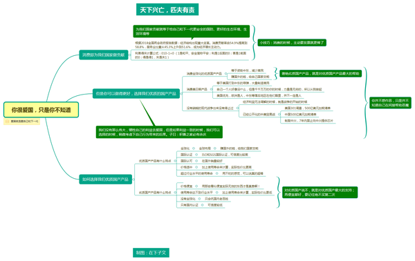 《你很爱国,只是你不知道》思维导图